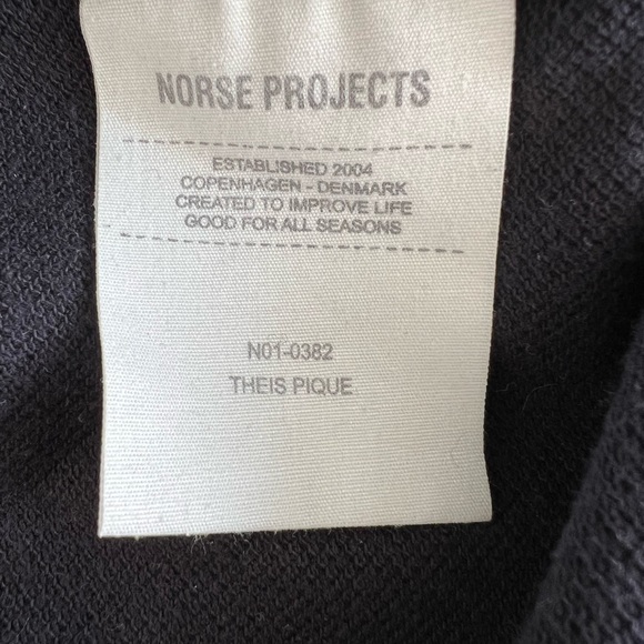 Norse Projects - Theis Pique - Navy Blue - Large - Picture 4 of 10